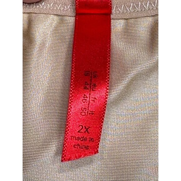 Spanx Simplicity Women's 2XL Plus Size Beige Shapewear Bodysuit Compression - Picture 8 of 10